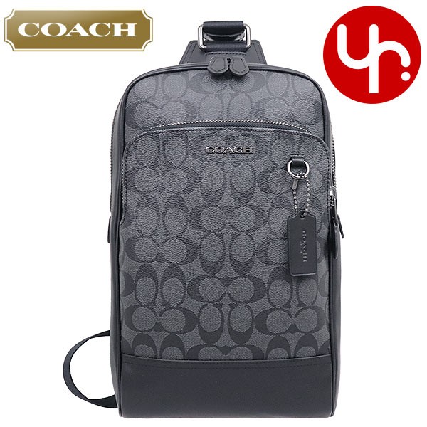 コーチ COACH バッグ ショルダーバッグ F89937 チャコール×ブラック グラハム シグネチャー PVC レザー スリング パック ボディー  バッグ アウトレット メンズ : co-ba200324-6 : インポートコレクションYR - 通販 - Yahoo!ショッピング