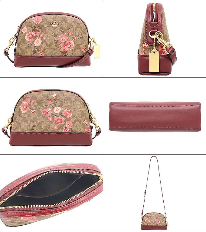 コーチ COACH バッグ ショルダーバッグ F03055 3055 カーキ×コーラル