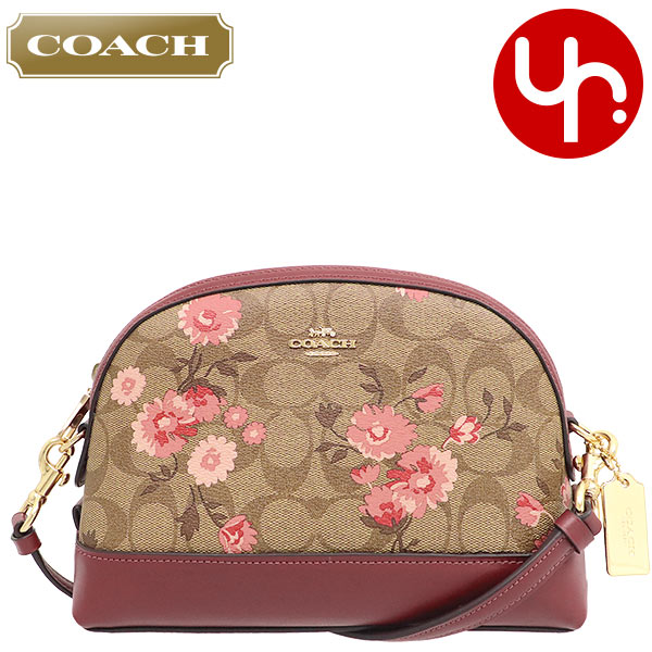 コーチ COACH バッグ ショルダーバッグ F03055 3055 カーキ×コーラル