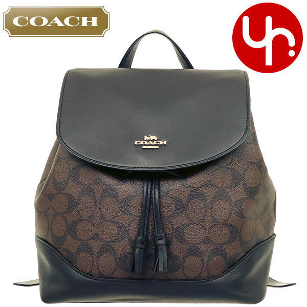COACH コーチ バッグ リュック F01613 1613 ブラウン×ブラック