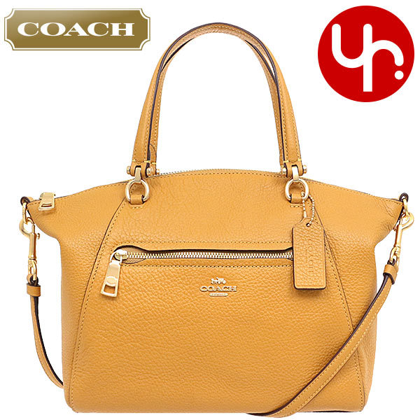 コーチ COACH バッグ ハンドバッグ F79997 79997 イエロー ラグジュアリー ペブルド レザー プレーリー サッチェル アウトレット  レディース : co-ba201120-9 : インポートコレクションYR - 通販 - Yahoo!ショッピング