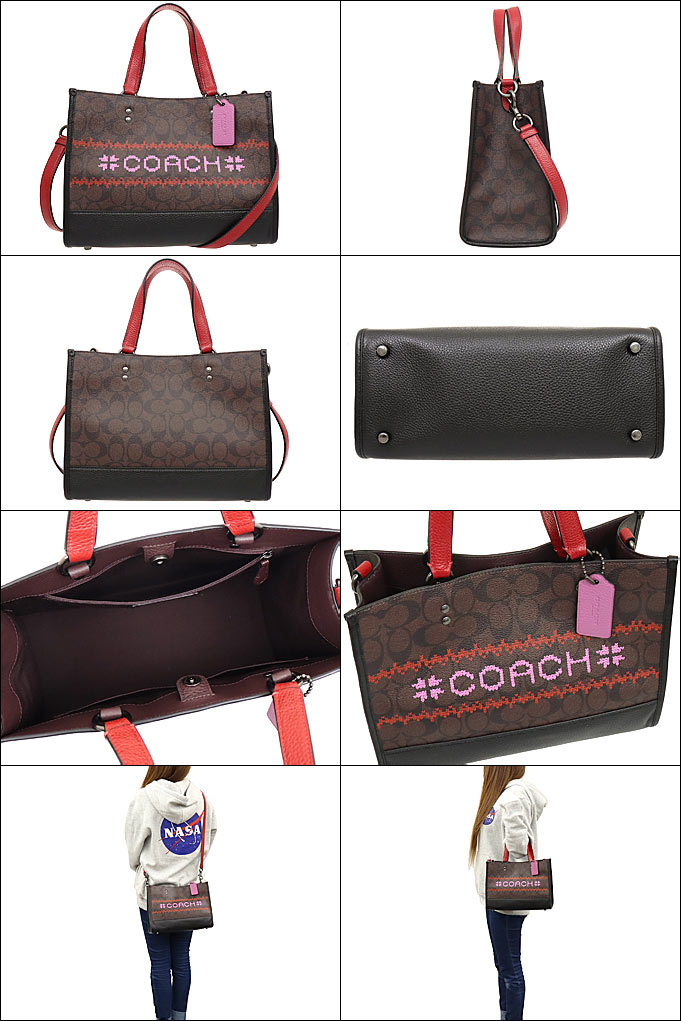 コーチ COACH バッグ トートバッグ FC1527 C1527 ブラウン×1941レッド 