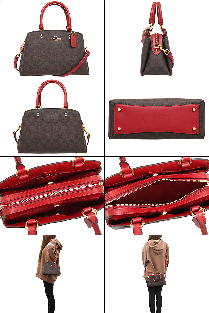 コーチ COACH バッグ ハンドバッグ F91494 91494 ブラウン×1941レッド