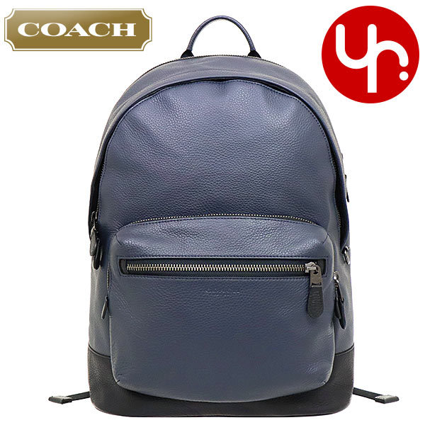 コーチ COACH バッグ リュック F02854 2854 ミッドナイトネイビー ウエスト ペブルド レザー バックパック アウトレット メンズ  レディース : co-ba201208-14 : インポートコレクションYR - 通販 - Yahoo!ショッピング