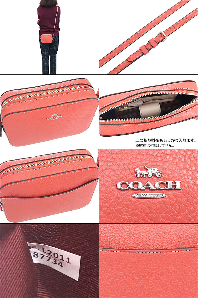 24時間限定ポイント10％】コーチ COACH バッグ ショルダーバッグ F87734 87734 タンジェリン ラグジュアリー ペブルド レザー  ミニ アウトレット レディース :co-ba210205-10:インポートコレクションYR - 通販 - Yahoo!ショッピング