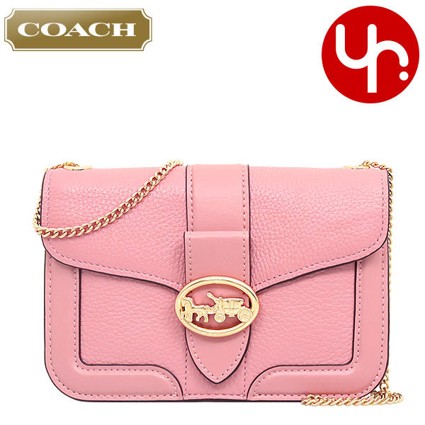 コーチ COACH バッグ ショルダーバッグ FC3296 C3296 ライトブラッシュ ペブルド レザー ジョージー チェーン クロスボディー アウトレット レディース