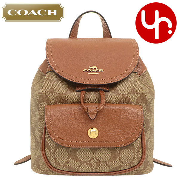 コーチ COACH バッグ リュック FC4120 C4120 カーキ×レッドウッド 