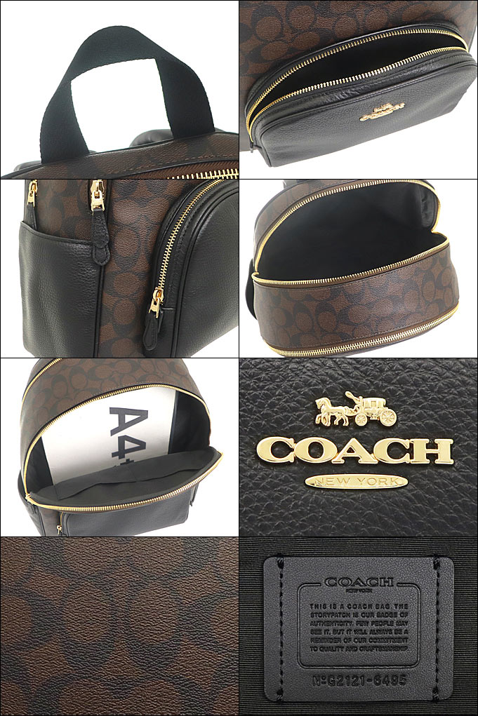 コーチ COACH バッグ リュック F06495 6495 ブラウン×ブラック