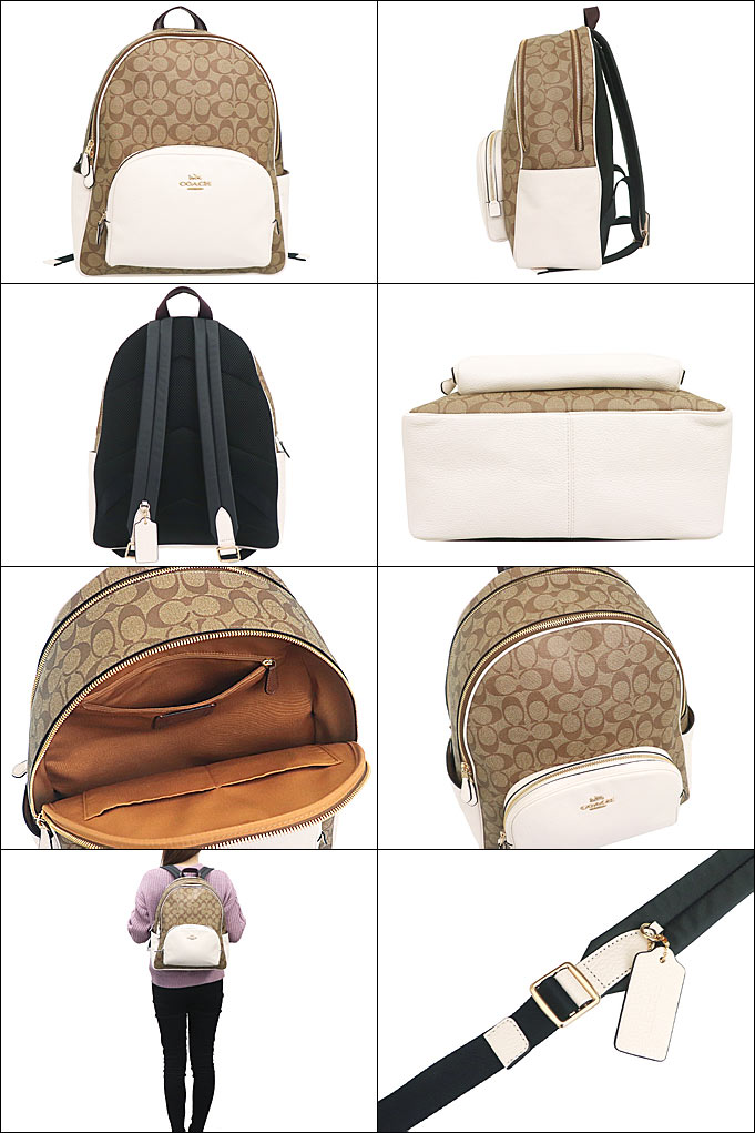 COACH コーチ バッグ リュック F06495 6495 カーキ×チョーク