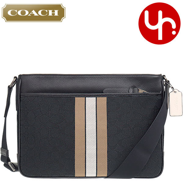 コーチ COACH バッグ ショルダーバッグ FC5291 C5291 ブラック×エルムマルチ トンプソン シグネチャー ジャガード アウトレット  メンズ レディース