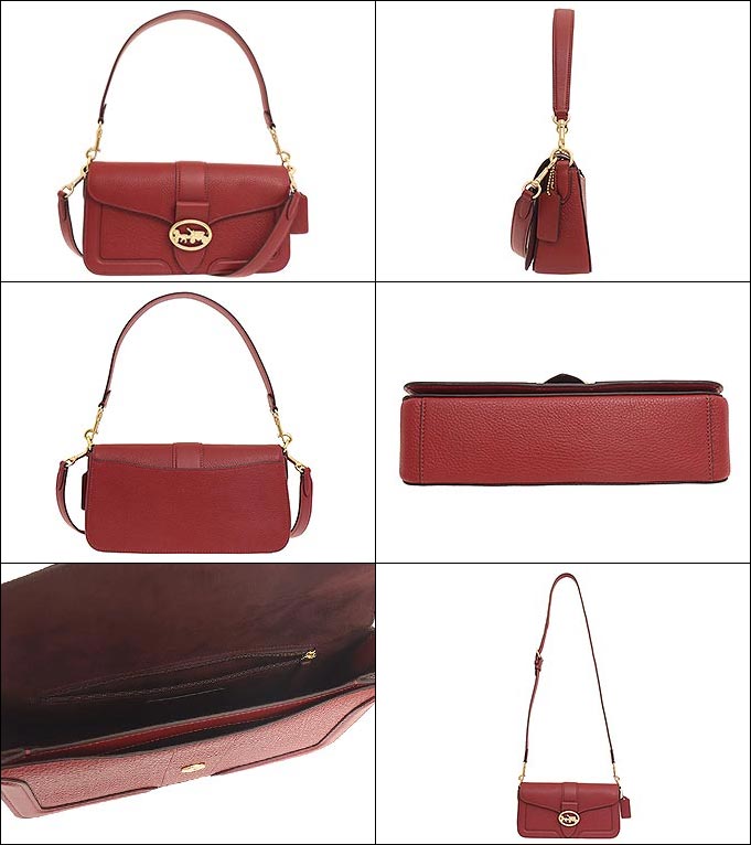 コーチ COACH バッグ ショルダーバッグ F05493 5493 チェリー バッファロー エンボスド レザー ペブルド レザー ミックス  ジョージー アウトレット レディース : co-ba220112-2 : インポートコレクションYR - 通販 - Yahoo!ショッピング