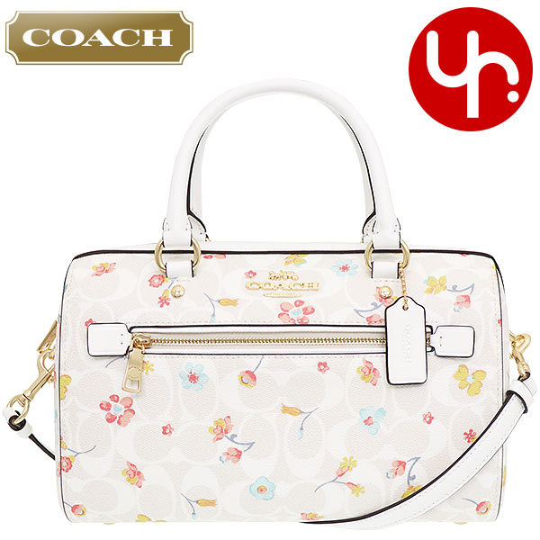 コーチ COACH バッグ ショルダーバッグ FC8615 C8615 チョークマルチ シグネチャー フローラル プリント ローワン サッチェル アウトレット レディース｜import-collection-yr