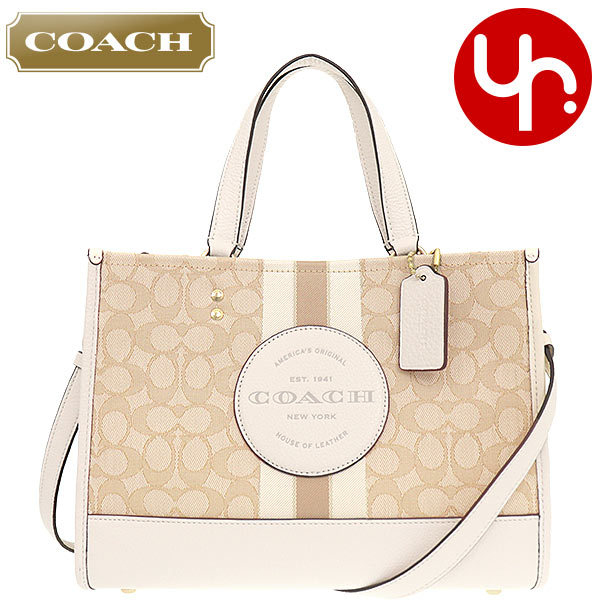 コーチ COACH バッグ トートバッグ FC8448 C8448 シグネチャー ジャガード ストライプ ロゴ パッチ デンプシー アウトレット レディース｜import-collection-yr｜02