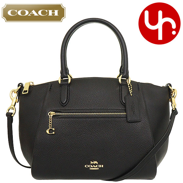 コーチ COACH バッグ ハンドバッグ 79316 ブラック ペブルド レザー エリス サッチェル レディース