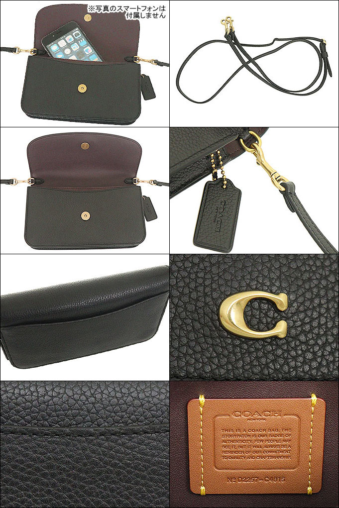 COACH / ミニショルダーバッグ/レザー/ブラック/無地/C4815 COACH コーチ バッグ ショルダーバッグ C4815 ブラック ポリッシュド