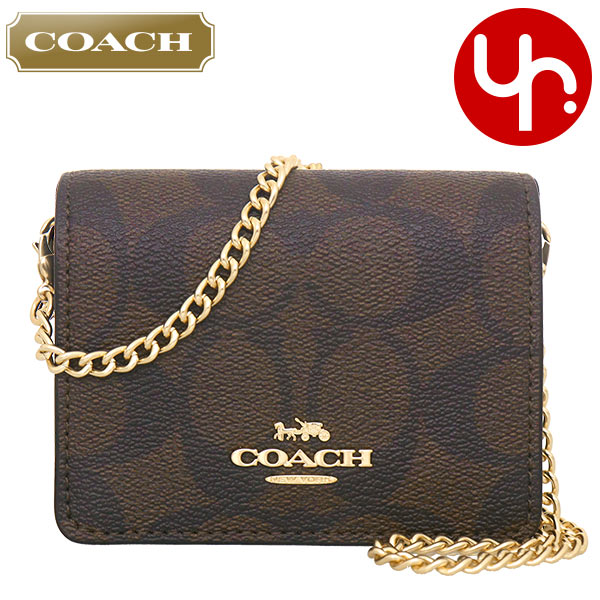 コーチ COACH バッグ ショルダーバッグ F06650 6650 ブラウン×ブラック シグネチャー チェーン ミニ ウォレット アウトレット  レディース : co-ba230804-1 : インポートコレクションYR - 通販 - Yahoo!ショッピング