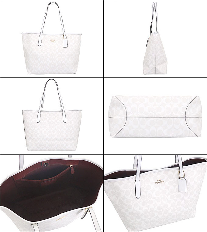 COACH コーチ バッグ トートバッグ F05696 5696 チョーク×グレイ
