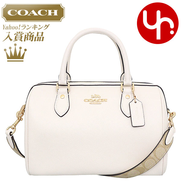 コーチ COACH バッグ ショルダーバッグ FCH322 CH322 チョーク シグネチャー キャンバス ディテール ローワン サッチェル アウトレット レディース｜import-collection-yr