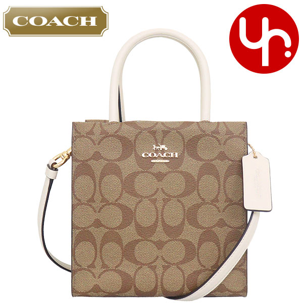 コーチ COACH バッグ ショルダーバッグ F05693 5693 カーキ×チョーク シグネチャー コーテッド キャンバス キャリー クロスボディー アウトレット レディース｜import-collection-yr