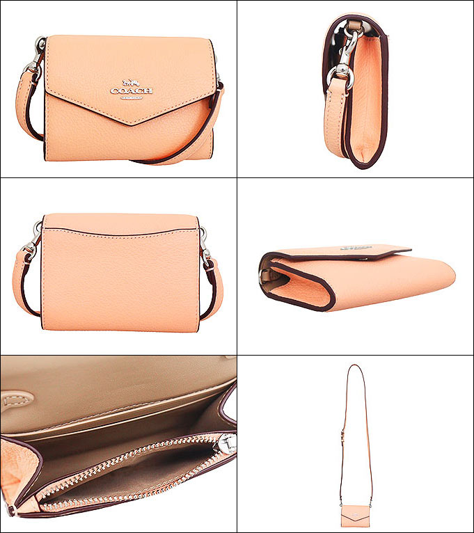 コーチ COACH バッグ ショルダーバッグ FCU170 CU170 フェイデッド リファインド ペブルド レザー ミニ エンベロープ ウォレット アウトレット レディース | COACH | 01