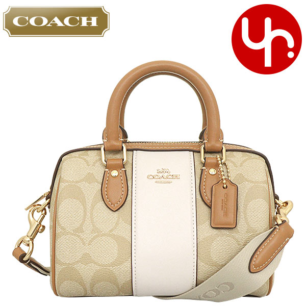 コーチ COACH バッグ ショルダーバッグ FCR243 CR243 ライトカーキ×チョーク ライトサドル シグネチ アウトレット レディース