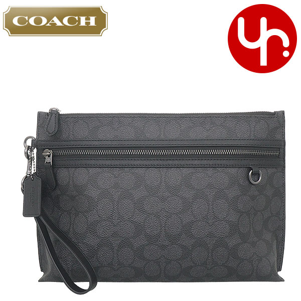 【48時間限定ポイント5％】コーチ COACH バッグ ハンドバッグ FCY985 CY985 チャコール×ブラック シグネチャー コーテッド キャ アウトレット メンズ｜インポートコレクションYR