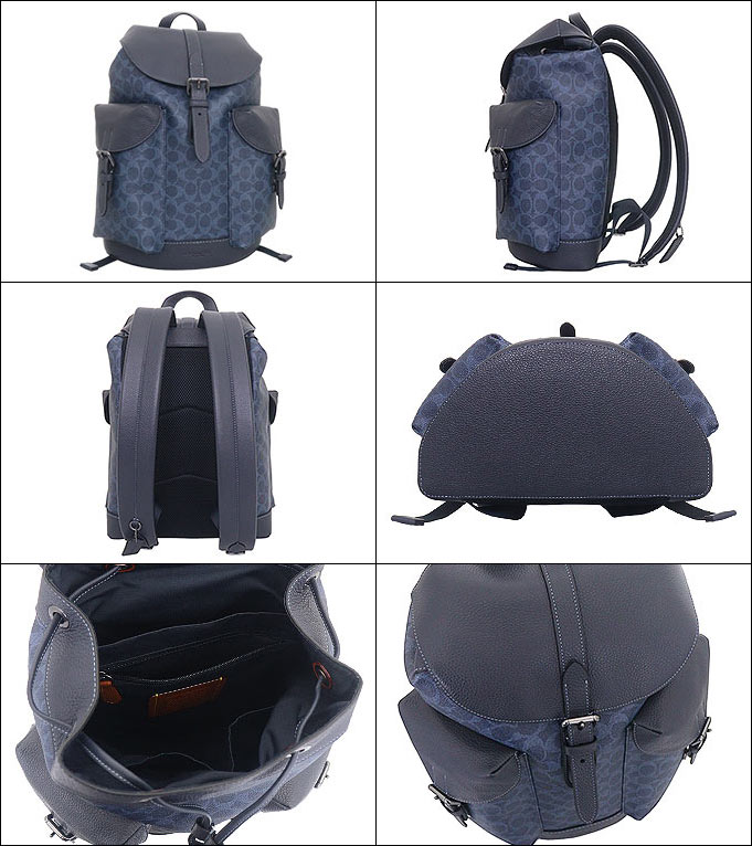 【美品】COACH　リュックサック　ネイビー COACH - 新品 コーチ COACH リュックサック ジョーディン バック