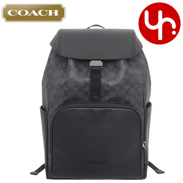 【美品】COACH 黒 レザー バックパック 公式】COACH – コーチ リュック＆バックパック メンズ