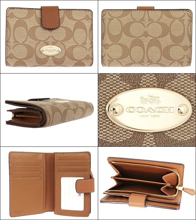 【新品未使用】COACH コーチ 二つ折り財布F53562 楽天市場】コーチ COACH 二つ折り財布 F53562 シグネチャー コーナー