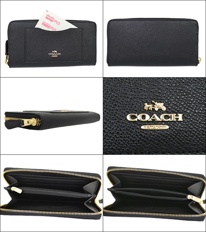 COACH コーチ 財布 長財布 F54007 ブラック ラグジュアリー