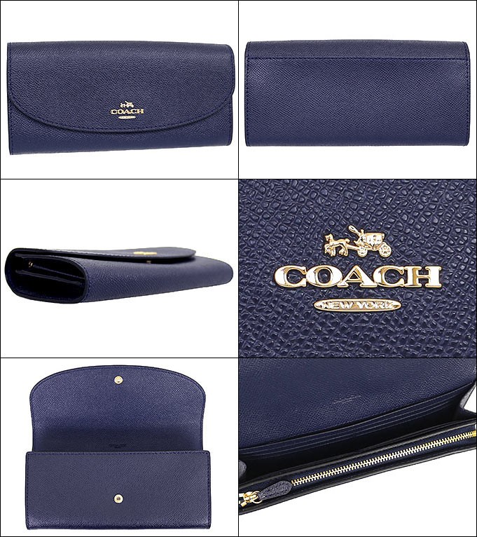 COACH コーチ 財布 長財布 F54009 ミッドナイト ラグジュアリー