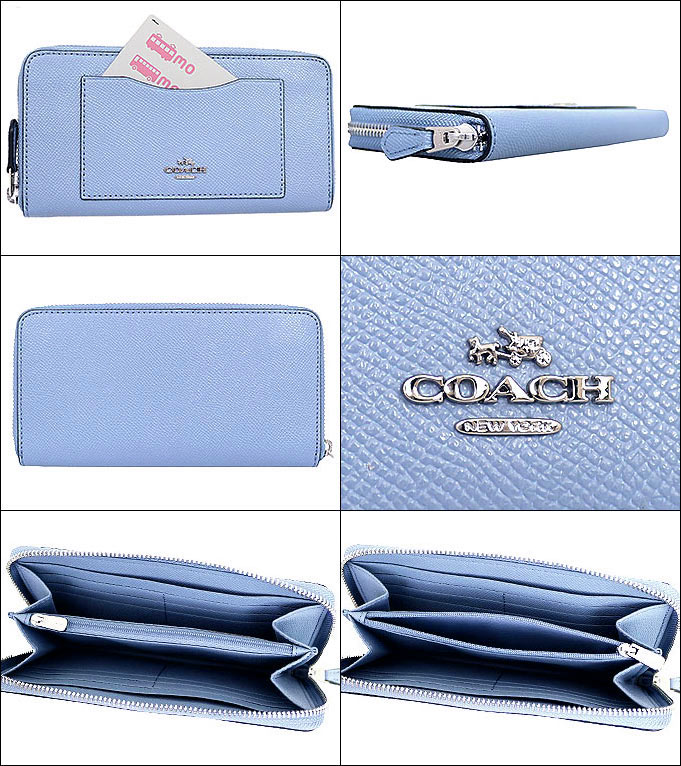 COACH コーチ 財布 長財布 F54007 ダスティラベンダー