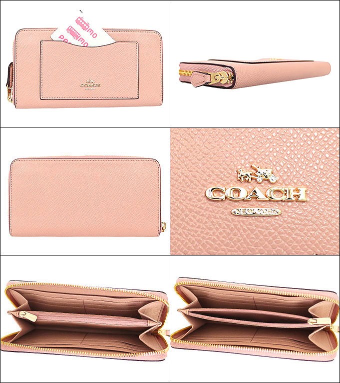 新品　コーチ　COACH 長財布　財布　ピンク　F54007 ラウンドジップ 革 楽天市場】コーチ 財布 長財布 レディース アウトレット COACH