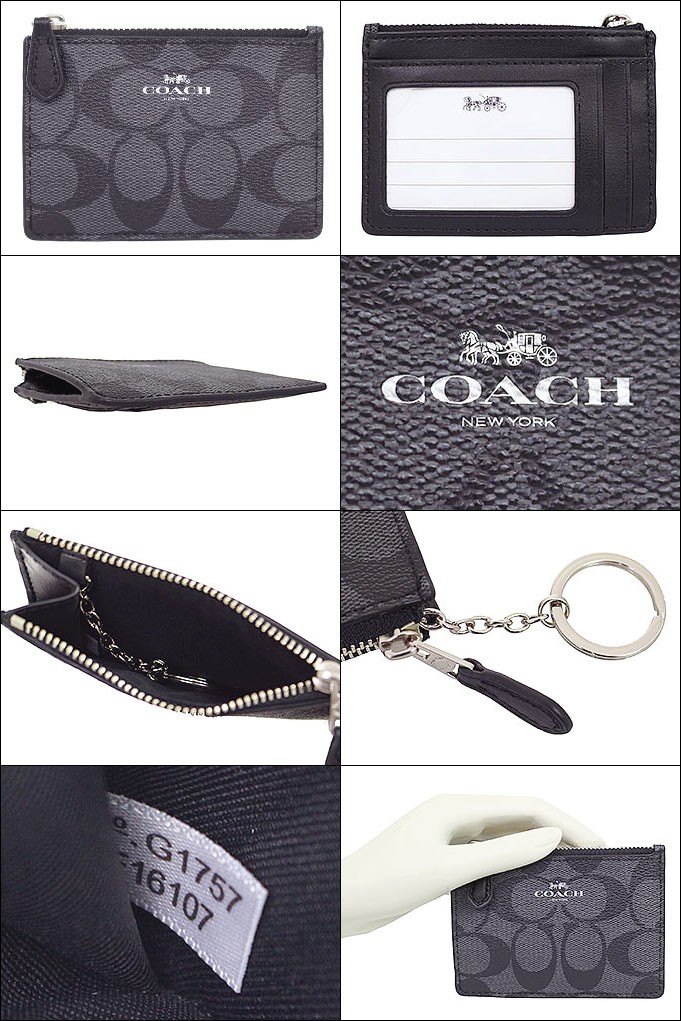 良品▼コーチ F16107 コインケース シグネチャー A0300525 COACH コーチ F16107 シグネチャー PVC キーリング付き コイン