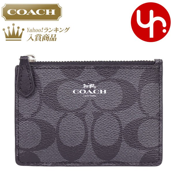 コーチ COACH 財布 コインケース F16107 ブラックスモーク×ブラック