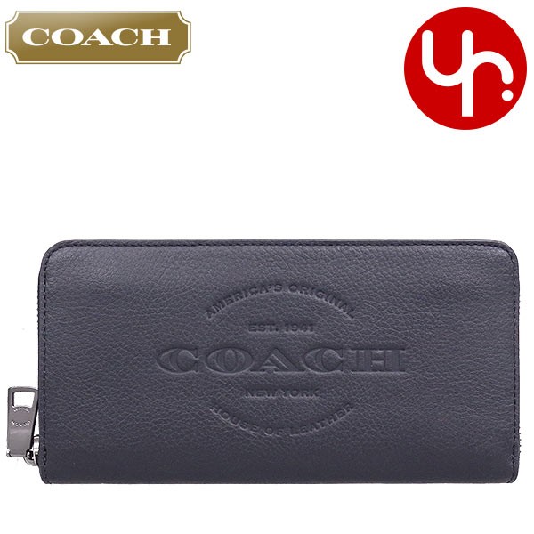 コーチ COACH 財布 長財布 F24648 ブラック ナチュラル スムース レザー アコーディオン ジップ アラウンド アウトレット メンズ レディース｜import-collection-yr