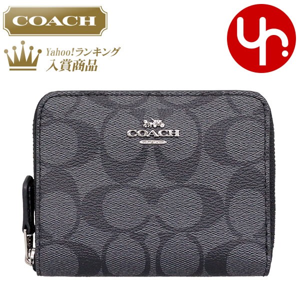 COACH コーチ 財布 二つ折り財布 F30308 ブラックスモーク