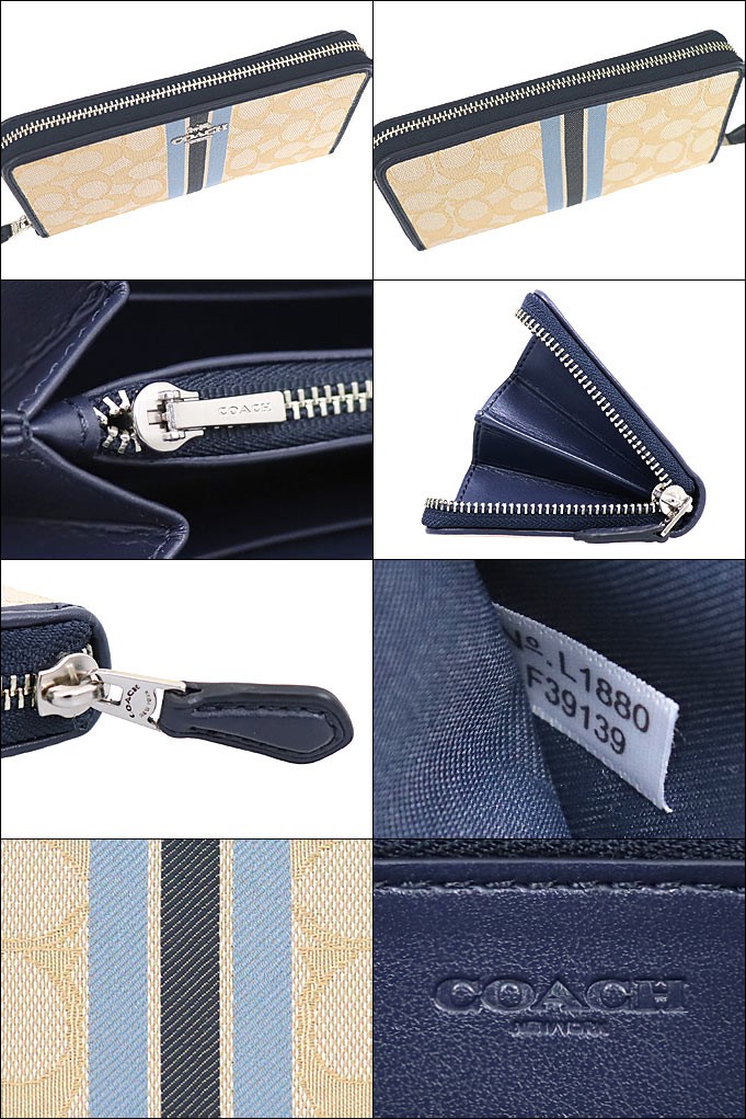 COACH コーチ 財布 長財布 F39139 シグネチャー ジャガード