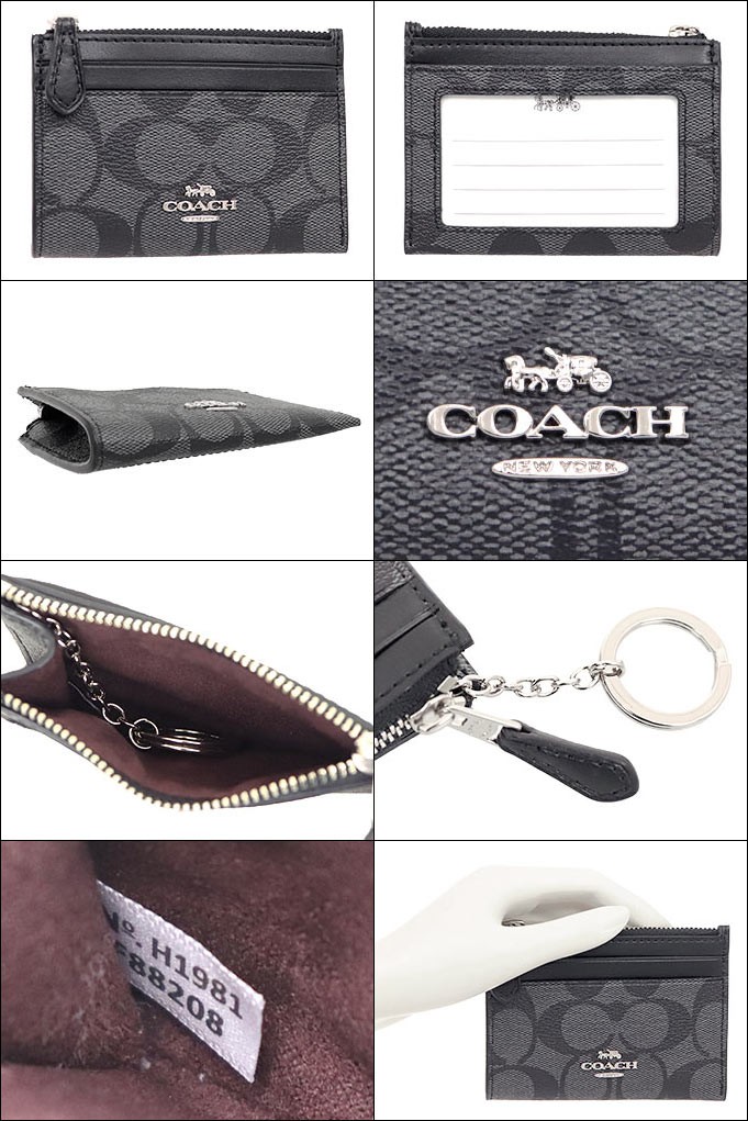 コーチ COACH 財布 コインケース F88208 ブラックスモーク×ブラック ラグジュアリー シグネチャー ミニ ID キーリング スキニー 2  アウトレット レディース :co-ko191125-26:インポートコレクションYR - 通販 - Yahoo!ショッピング