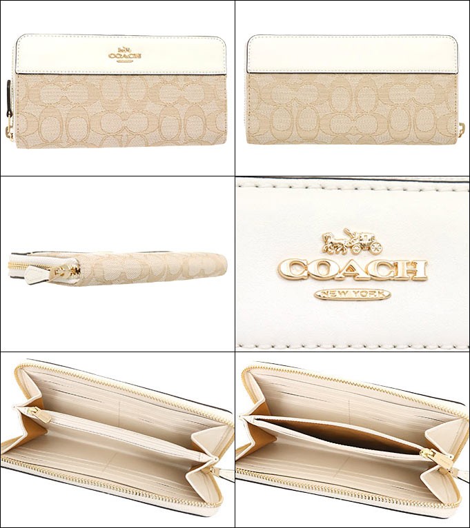 COACH コーチ 財布 長財布 F76638 アウトライン シグネチャー