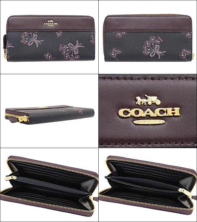 コーチ COACH 財布 長財布 F76870 ブラック×ピンクマルチ リボン ブーケ プリント PVC レザー アコーディオン ジップ アラウンド  アウトレット レディース : co-ko200127-1 : インポートコレクションYR - 通販 - Yahoo!ショッピング