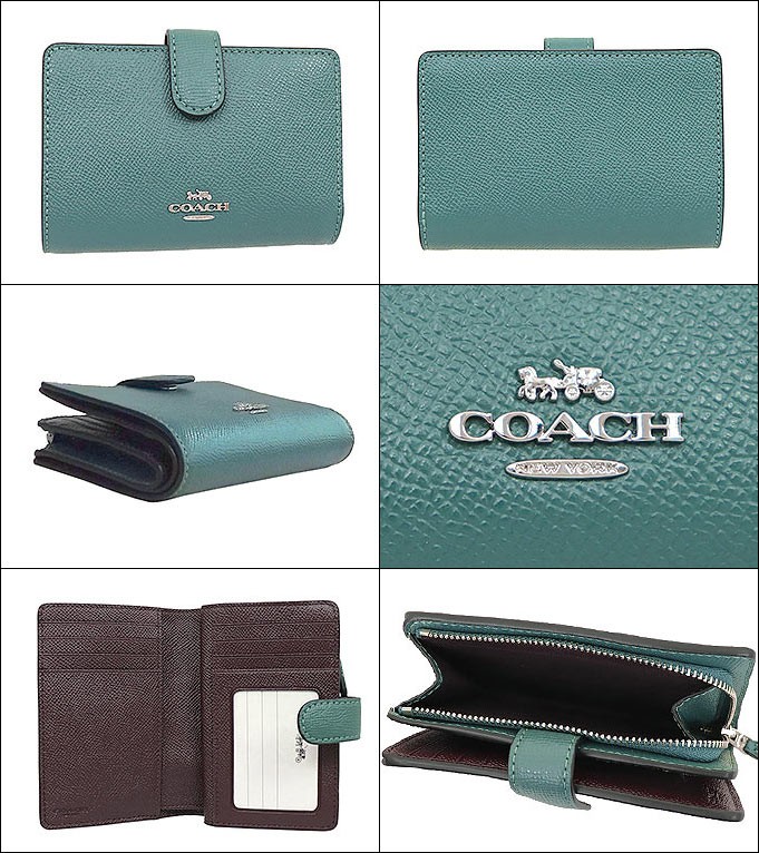 COACH 財布 F11484 ミッドナイト COACH コーチ 二つ折り財布 F11484 ミッドナイト コーナージップ