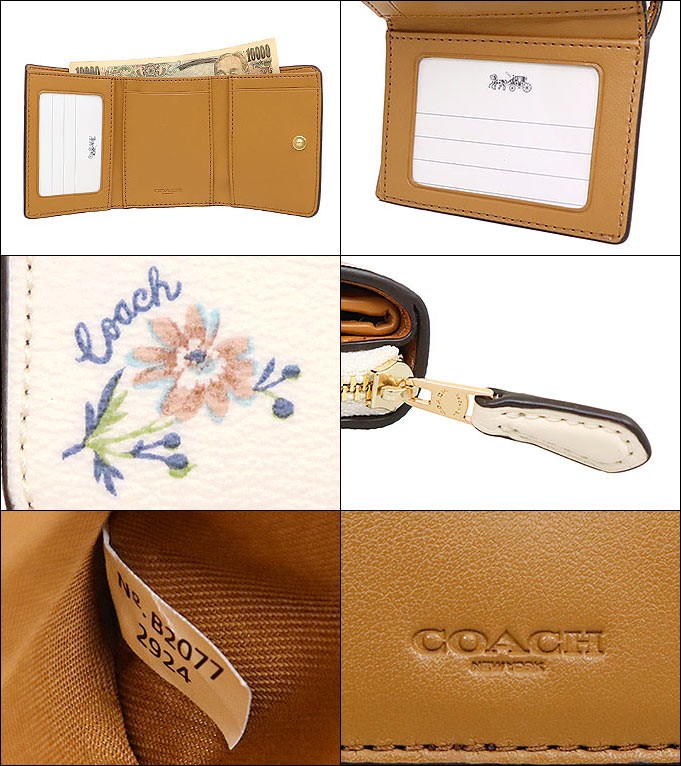 コーチ COACH 財布 三つ折り財布 F02924 2924 チョーク×ブルーマルチ 