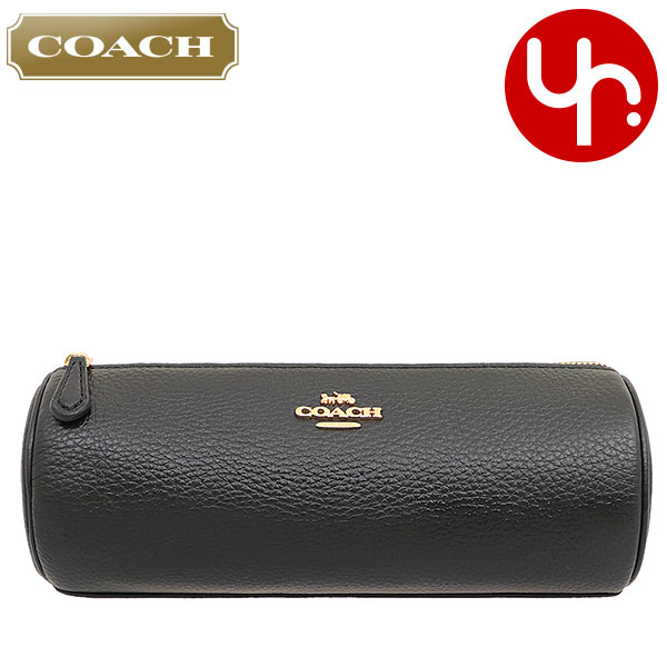 Yahoo! Yahoo!ショッピング(ヤフー ショッピング)コーチ COACH 小物 ポーチ F79931 79931 ブラック ラグジュアリー ペブルド レザー メイクアップ ブラッシュ ホルダー アウトレット レディース