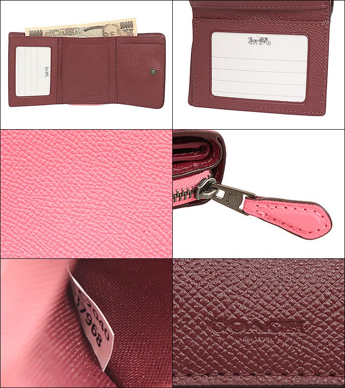 COACH コーチ 財布 三つ折り財布 F37968 37968 ピンクレモネード
