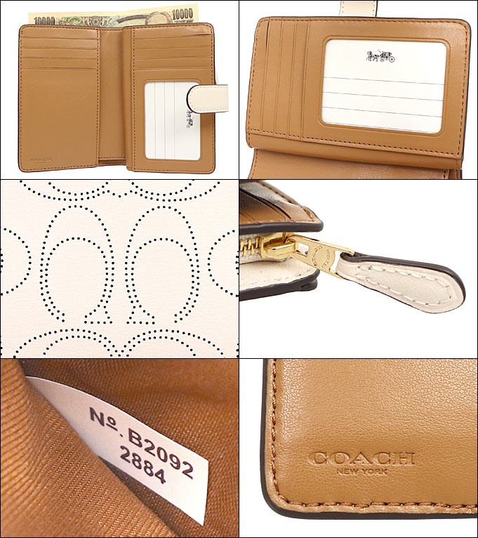 COACH コーチ 財布 二つ折り財布 F02884 2884 パフォレイテッド