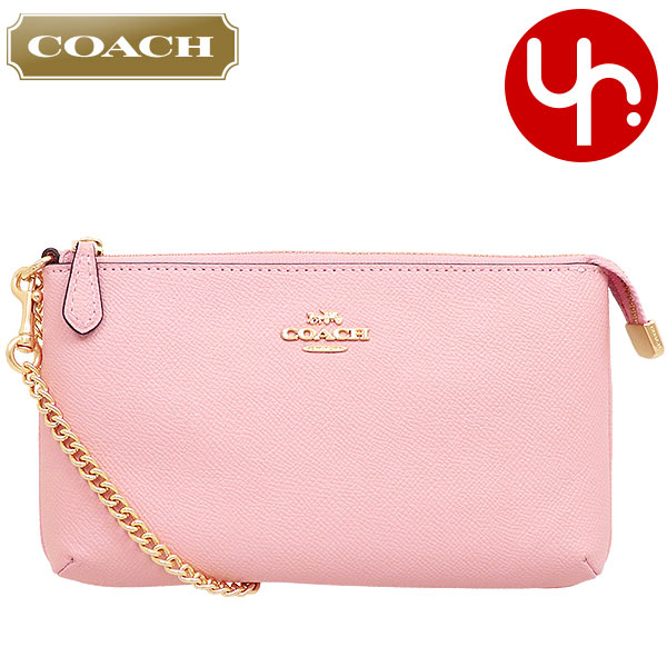 Yahoo! Yahoo!ショッピング(ヤフー ショッピング)コーチ COACH バッグ ポーチ F73044 73044 ブロッサム ラグジュアリー クロスグレーン レザー チェーン ラージ リストレット アウトレット レディース