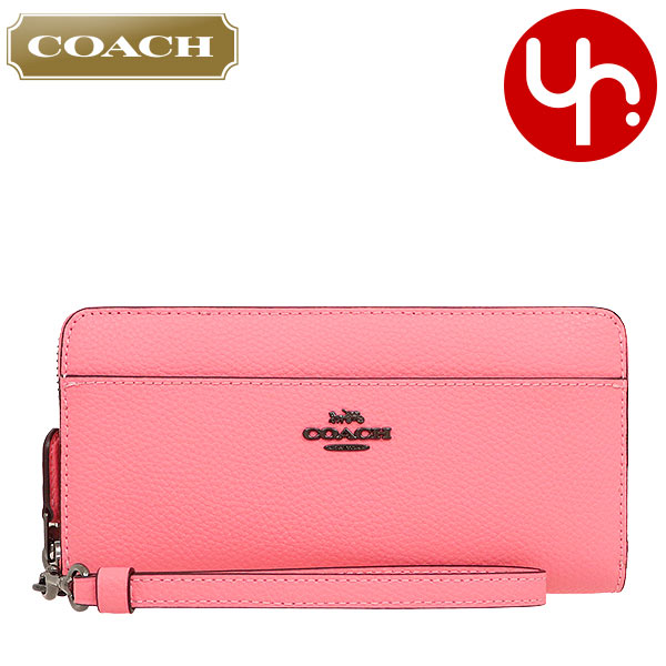 コーチ COACH 財布 長財布 F76517 76517 ピンクレモネード ペブルド