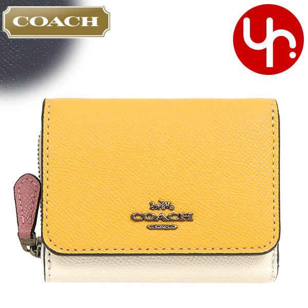 コーチ COACH 財布 三つ折り財布 F02923 2923 ミッドナイト×ハニーマルチ カラーブロック クロスグレーン レザー トライフォールド  アウトレット レディース : co-ko200904-8 : インポートコレクションYR - 通販 - Yahoo!ショッピング