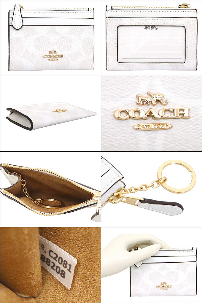 COACH コーチ 財布 コインケース F88208 88208 チョーク×グレイ
